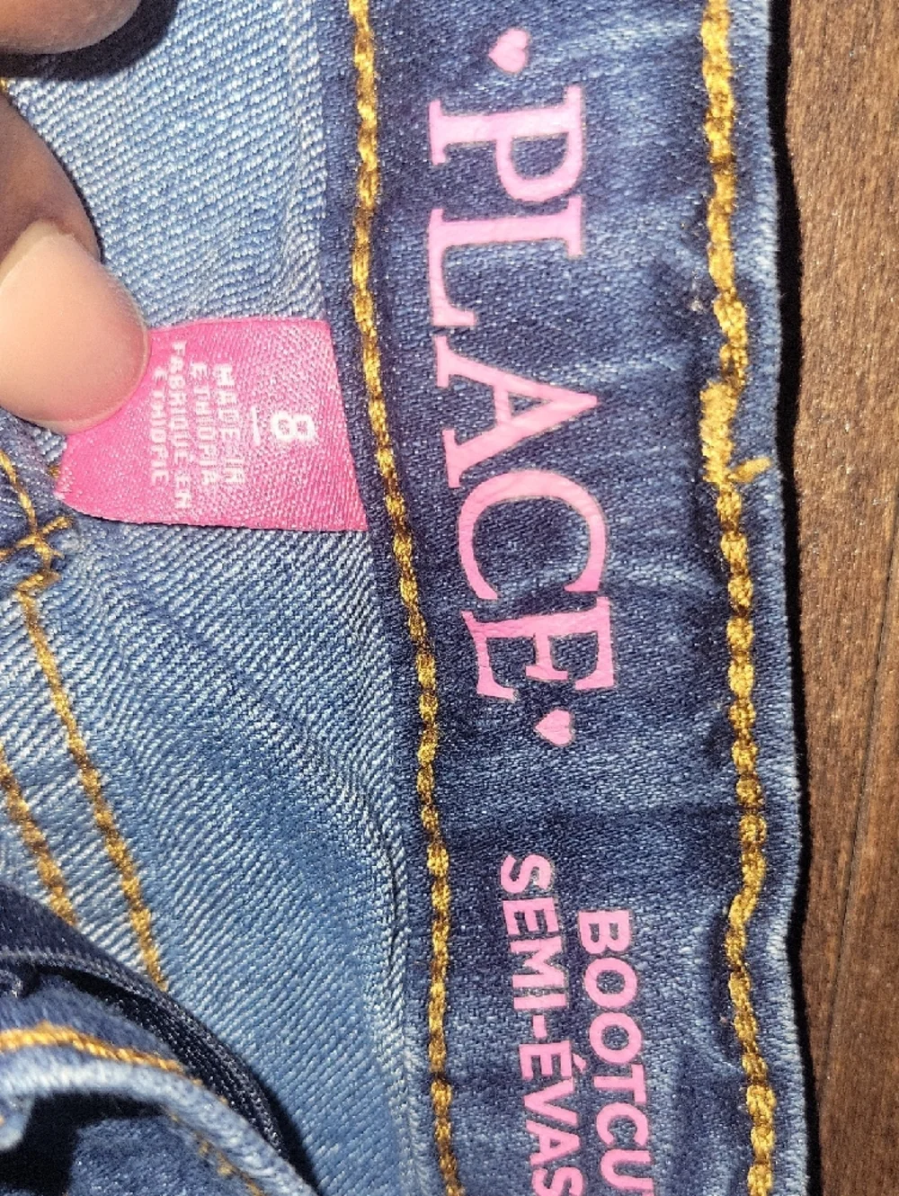 The Children's Place Denim Straight-Leg Jeans in Blue - Picture 2 of 3
